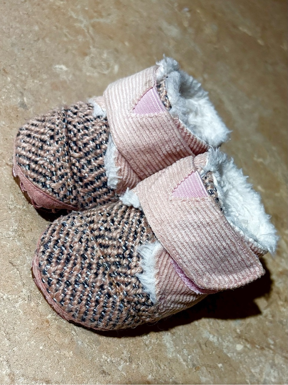 TOMS tweed infant moccasins